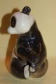 Vintage Lomonosov Russia Porcelain Ceramic Pottery Gorgeous Panda Bear Figurine Figurines photo 3