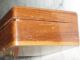 Folk Art Inlaid California Redwood & Tamarac Wooden Box W/ship Boxes photo 5
