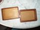 Folk Art Inlaid California Redwood & Tamarac Wooden Box W/ship Boxes photo 6