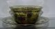 Antique British Enamel Glass Finger Bowl Plate England Sale Bowls photo 1