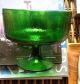 Footed Green Glass Dish Dishes photo 2