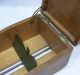 Vintage Wood Library Card Box / File - The Tisch Hine Co,  Grand Rapids,  Mich Boxes photo 4