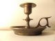 Old,  Antique,  Single Brass Candle Stick Holder With Handle Metalware photo 2