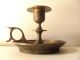 Old,  Antique,  Single Brass Candle Stick Holder With Handle Metalware photo 3
