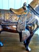 Large Bronzed Metal,  Carnival Midway Prize Horse Metalware photo 2