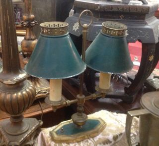 Fabulous Country French Painted Tole Table Lamp Tres Chic Vintage photo