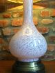 Vintage Antique Midcentury Mod Murano Art Glass Brass Lamp Pink W/ Shade Nr Lamps photo 2