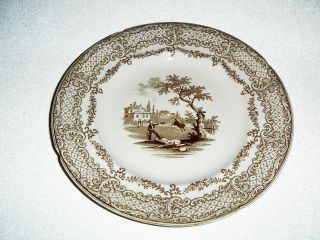 Antique English Ceramic Plate,  William Ridgway,  Mid 1800s photo