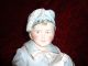 Antique Victorian French German Bisque Bust Little Boy Blue Figurine Piano Baby Figurines photo 6