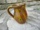 Antique Old Jug Pitcher 19th Century Handmade Authentic Hand Painted Jugs photo 1