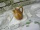 Antique Old Jug Pitcher 19th Century Handmade Authentic Hand Painted Jugs photo 7