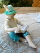 Cute Drasche Reading Boy Porcelain Figurine - Hand - Painted - Made In Hungary Figurines photo 1