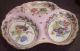 Vintage Rare 1920 ' S - 30 ' S Birks Limoges Porcelain Divided 3 Lobed Pickle Dish Other photo 1