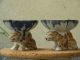 Rare Antique - Couple Of Tiger - Figurines Carring Small Dishes - By W.  Goebel Figurines photo 8