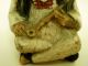 Vtg Antique Carved Indian Chief Peace Pipe Small Figurine Unknow Maker? Shop Carved Figures photo 3