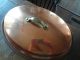 Vintage Footed Copper Fish Serving Tray/platter & Lid Brass Handles & Feet Metalware photo 1