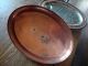 Vintage Footed Copper Fish Serving Tray/platter & Lid Brass Handles & Feet Metalware photo 3