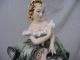 Vtg Pair Of Porcelain Figures Lady And Gentlemen Gorgeous Clothes Signed Exc Con Figurines photo 10