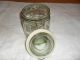Collectible Insulator Bottle With Metal Lid And Rubber Seal Very Old Light Green Decanters photo 1