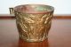 Antique Primitive Vintage 3 Dimensional Brass Mug Cup Patina Made In Greece Metalware photo 5