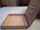 Vintage Hand Carved Wooden Hankerchief Box Boxes photo 2