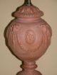 Terracotta Classical Style Urn Shaped Lamp W/ Ramsheads,  Roses & Swags Lamps photo 6