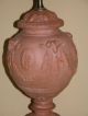 Terracotta Classical Style Urn Shaped Lamp W/ Ramsheads,  Roses & Swags Lamps photo 8