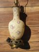 Antique/vintage Hand Painted Glass Lamp~ornate Brass~stunning Artwork~must See~@ Lamps photo 9
