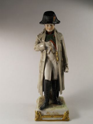 Napolean Bonaparte Porcelain Figurine Holding Scroll; German photo