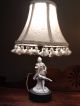 Vintage Pair Of Figurine Lamps With Custom Fabric Shades Lamps photo 2