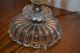 Antique Vintage Hurricane Globe Crystal Glass Prism Table Light Lamp Euc Lamps photo 3
