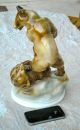 Huge Zsolnay Fighting Bears - Hand - Painted - Made In Hungary - 1911 Béla Markup Figurines photo 1
