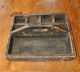 Large Antique Primitive Wood Tote Tray And/or Vintage Tool Box Boxes photo 2