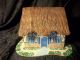 Vintage Cottage Style Music/jewelry Box Thatch Roof Twirling Girl So Cool Unique Boxes photo 3