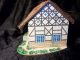 Vintage Cottage Style Music/jewelry Box Thatch Roof Twirling Girl So Cool Unique Boxes photo 7