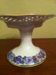 Service Tray With Purple Pansies By Schuman Arzberg Germany Platters & Trays photo 1