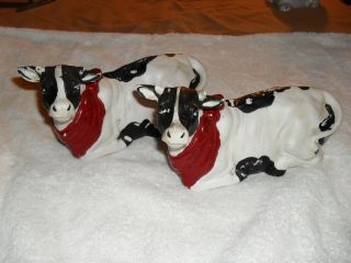 Collectible Cows From Estate Or Antquie Set Of 2 Very Low Price photo