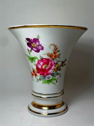 Antique German Furstenberg Porcelain Manufactory Vase ~ Pristine Condition photo
