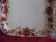 Gorgeous Vintage Red Roses~ivory~tole Toleware~tray~shabby Cottage~victorian Toleware photo 3