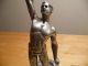 Communist Sport Propaganda Statue Metalware photo 1