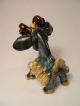 Hand Crafted Ceramic Goat Figure Characteristic Of Austrian Twenties Design Figurines photo 3