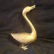 Vintage Cast Brass Geese Solid Brass Goose & Gander Metalware photo 1