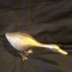 Vintage Cast Brass Geese Solid Brass Goose & Gander Metalware photo 4