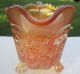 Antique 20 ' S Fenton Carnival Glass Pitcher Marigold Butterfly & Berry Blackberry Pitchers photo 7