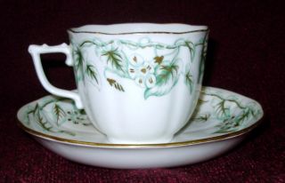 18th Or Early 19th Century Porcelain Cup & Saucer Hand Painted photo