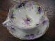 Delicate Hand Painted Porcelain Cup And Saucer Violets Pink Flower On Outside Cups & Saucers photo 5