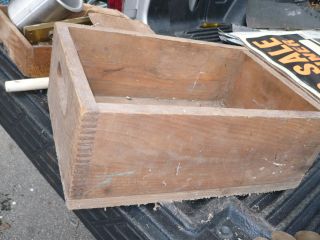 Vintage Primitave Wooden Wood Box Crate Hand Made photo