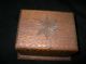 Antique Tramp / Flemish Art Box With Carved Star Top Boxes photo 1