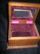 Antique Tramp / Flemish Art Box With Carved Star Top Boxes photo 2