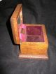 Antique Tramp / Flemish Art Box With Carved Star Top Boxes photo 3